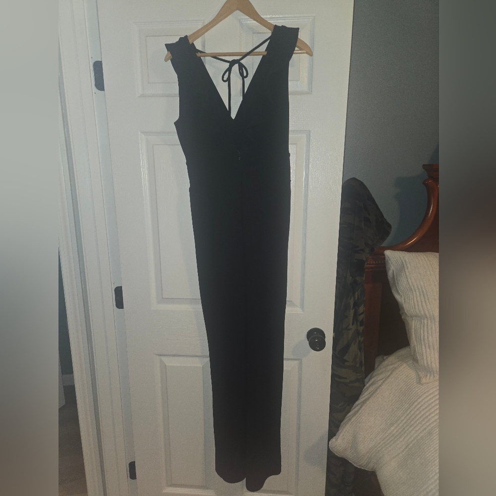 Almost Famous Black Backless Dress